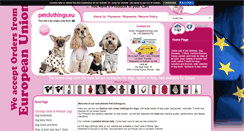 Desktop Screenshot of petclothings.eu